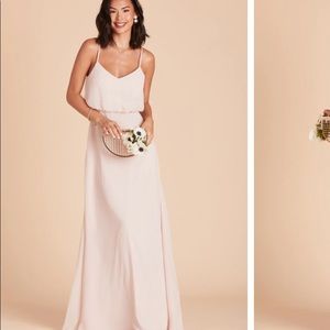 Birdy Grey, dusty rose Gwennie Chiffon dress size small.